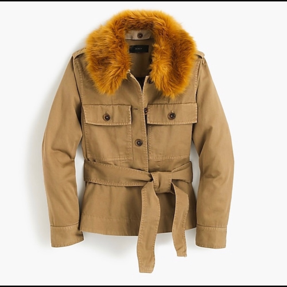 JCrew Chino Peplum Jacket